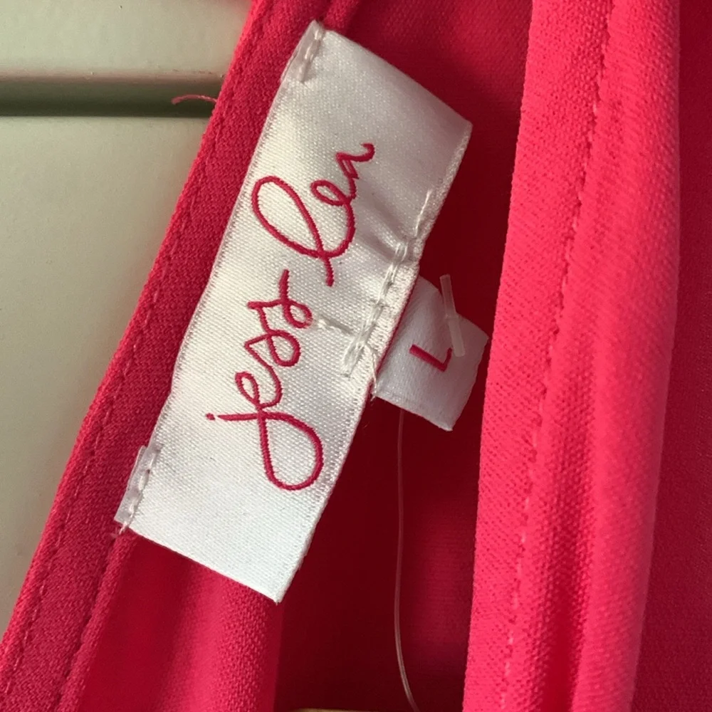 Jess Lea sz L Vibrant Pink Maxi Dress with Ruffle Hem like new! - Picture 4 of 8